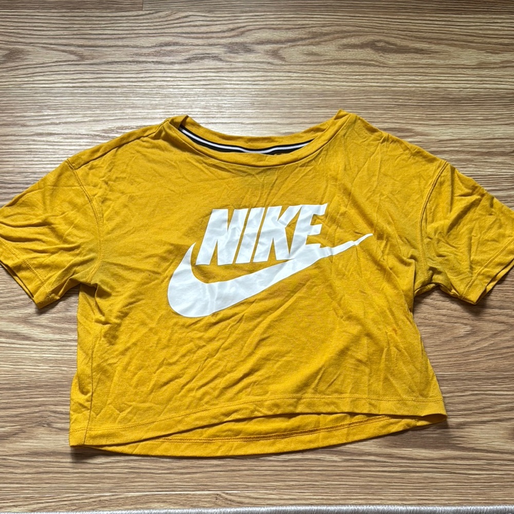 Nike Mustard Yellow Crop Top